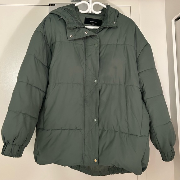 Vero Moda Green Puffer Jacket - Size Large - Picture 1 of 2